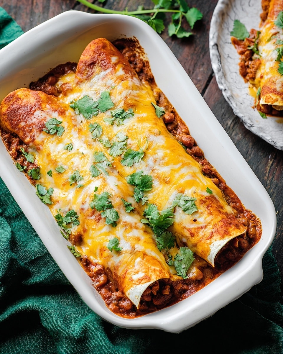 Bean and Cheese Enchiladas Recipe - Recipe Image