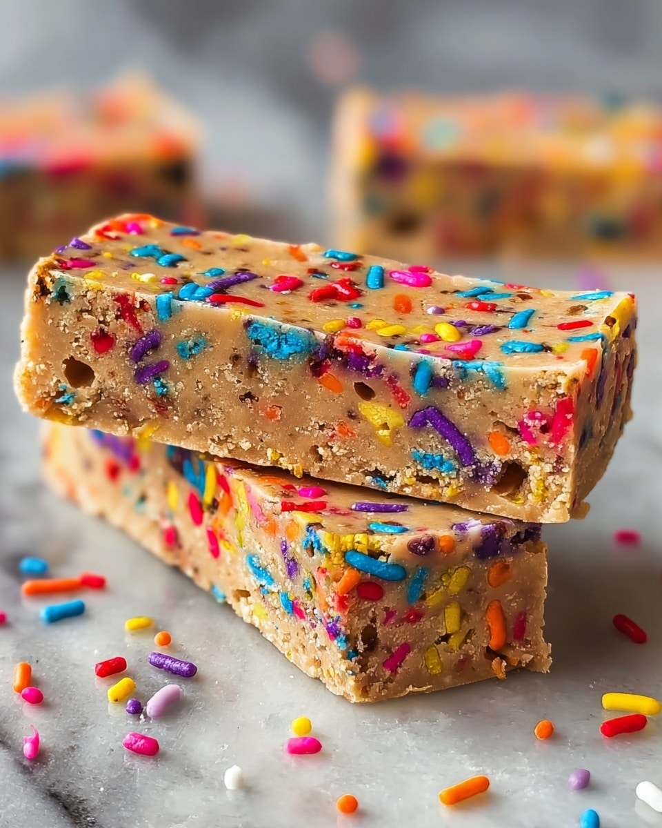 Birthday Cake Protein Bars Recipe - Recipe Image