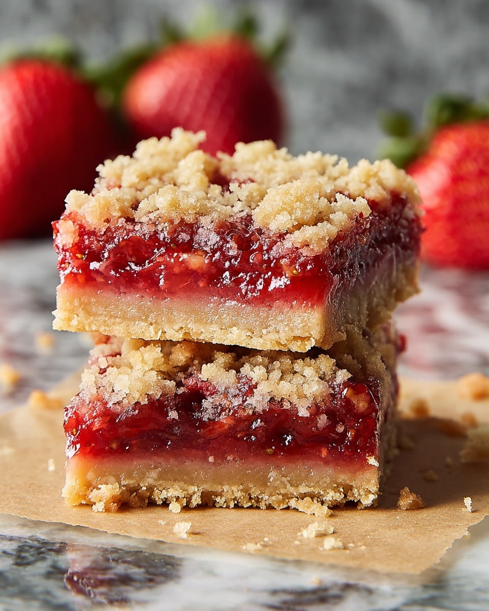 Strawberry Rhubarb Bars Recipe - Recipe Image