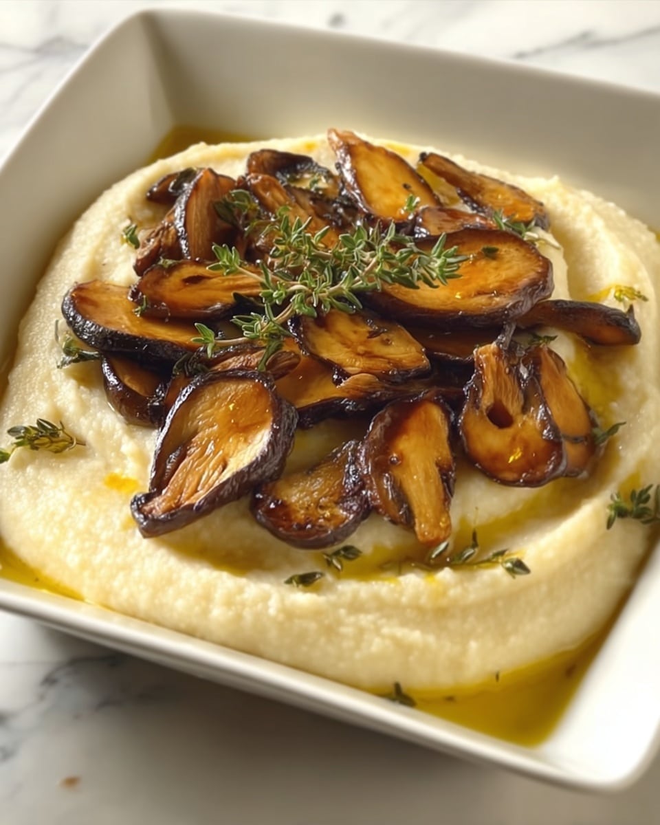 Polenta with Wild Mushrooms, Garlic, and Sage Recipe - Recipe Image