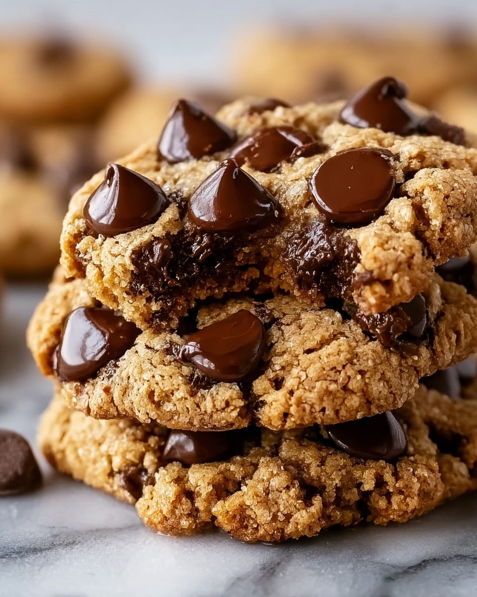 Peanut Butter Oatmeal Chocolate Chip Cookies Recipe - Recipe Image
