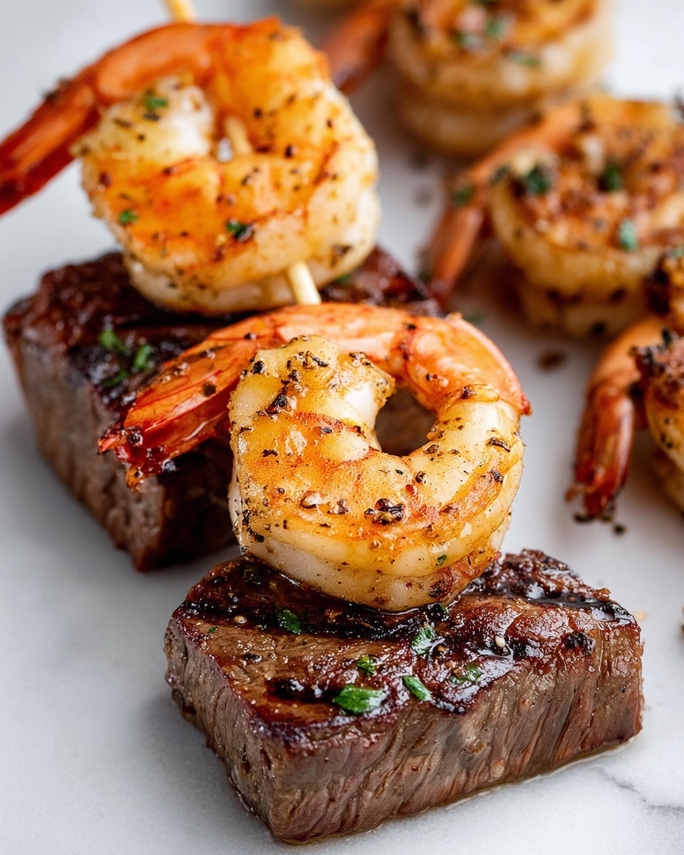 Grilled Steak and Shrimp Kabobs Recipe - Recipe Image