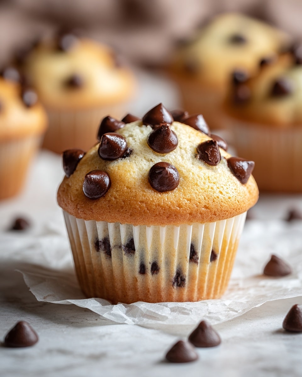 Bakery-Style Chocolate Chip Muffins Recipe - Recipe Image