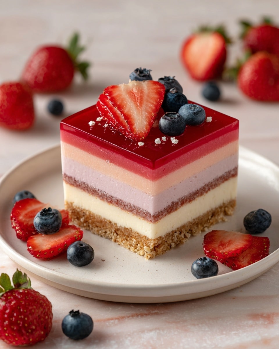 Triple-layered Berry Cheesecake Recipe - Recipe Image