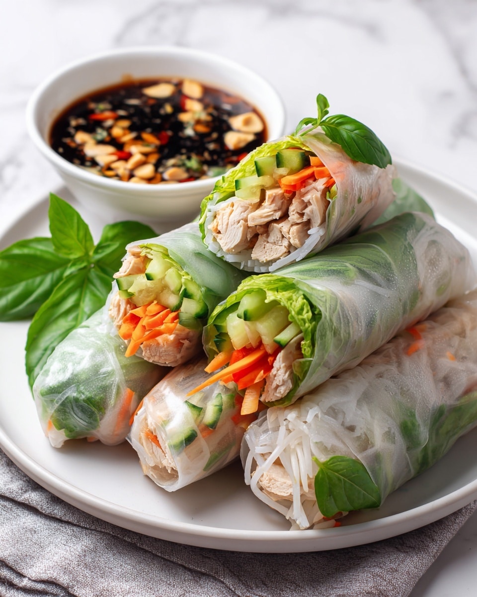 Chicken Spring Rolls Recipe - Recipe Image