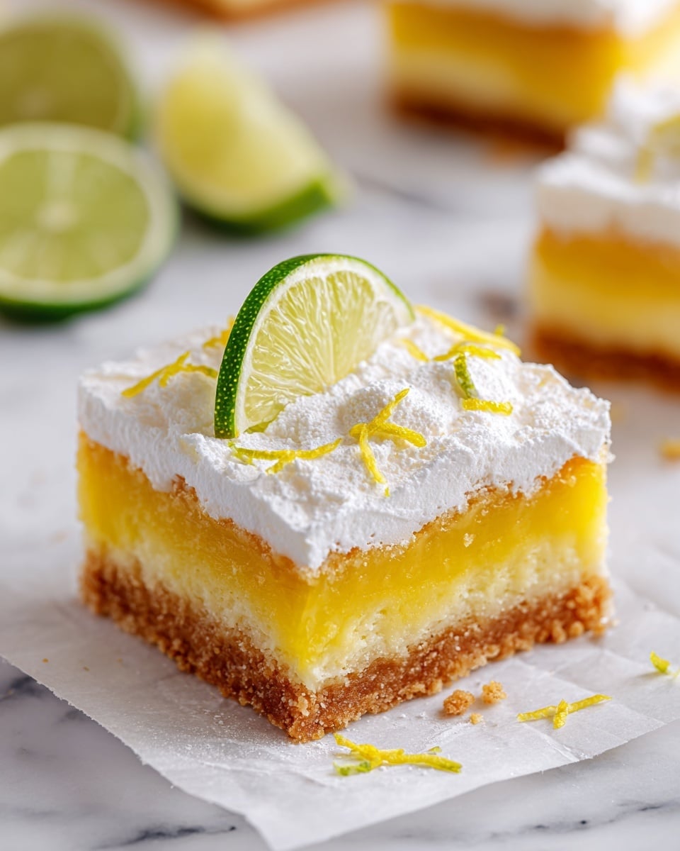 Easy Key Lime Pie Bars Recipe - Recipe Image