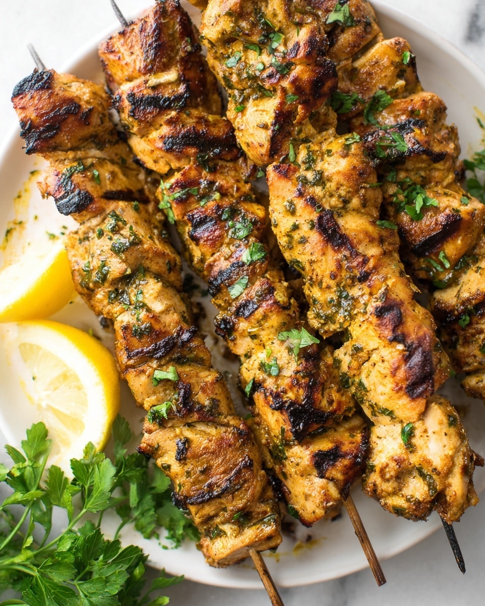 Garlic Parmesan Chicken Skewers Recipe - Recipe Image