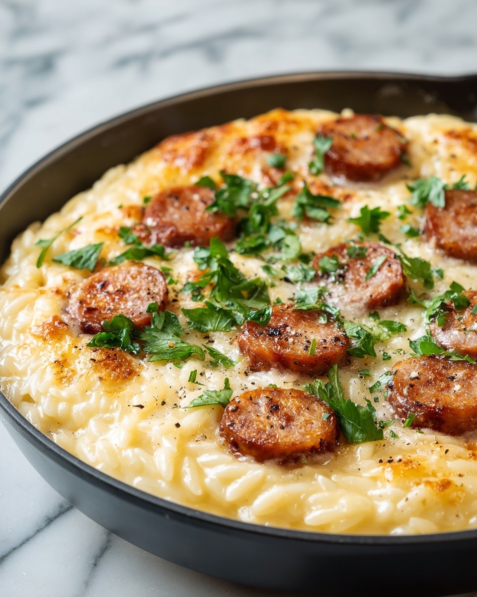 Creamy Chicken Sausage Orzo: A Delicious One-Pot Recipe for Easy Weeknight Dinners Recipe - Recipe Image