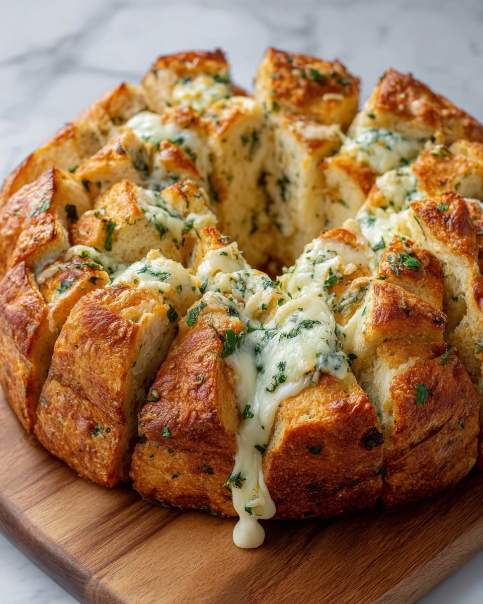 Cheesy Pull-Apart Garlic Bread Recipe - Recipe Image
