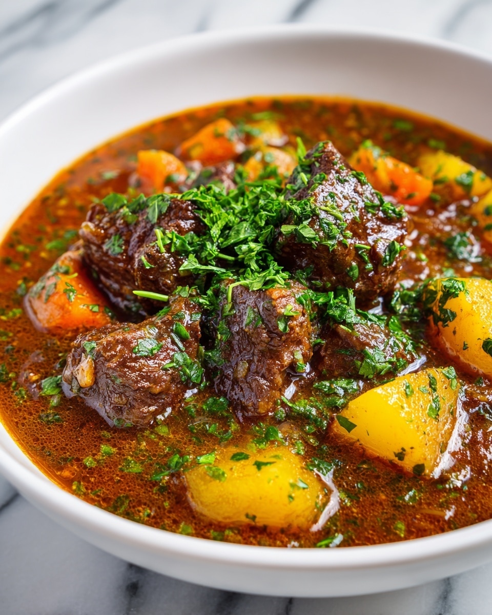 Melt-in-Your-Mouth Beef Stew with Vegetable Ragout Recipe - Recipe Image