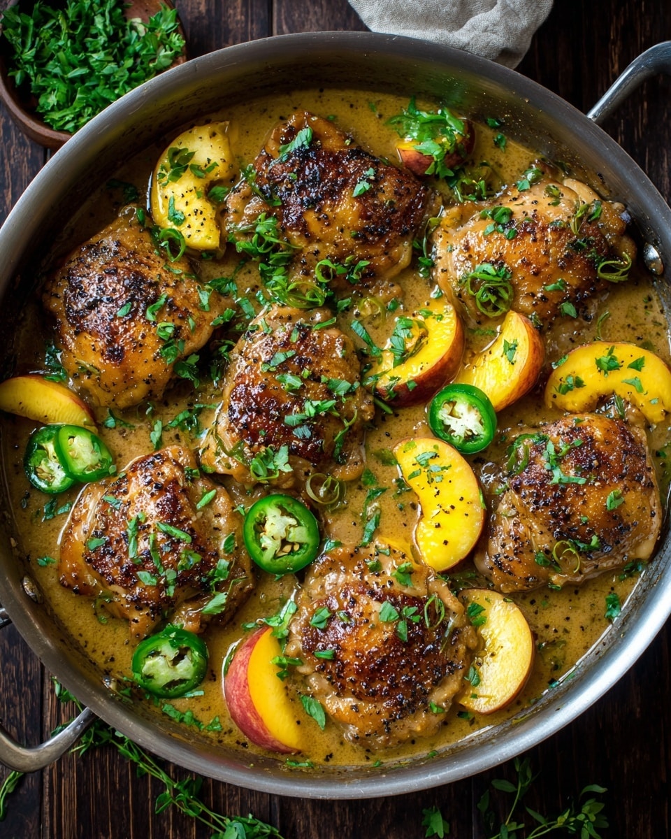 Jalapeño Peach Chicken Recipe - Recipe Image