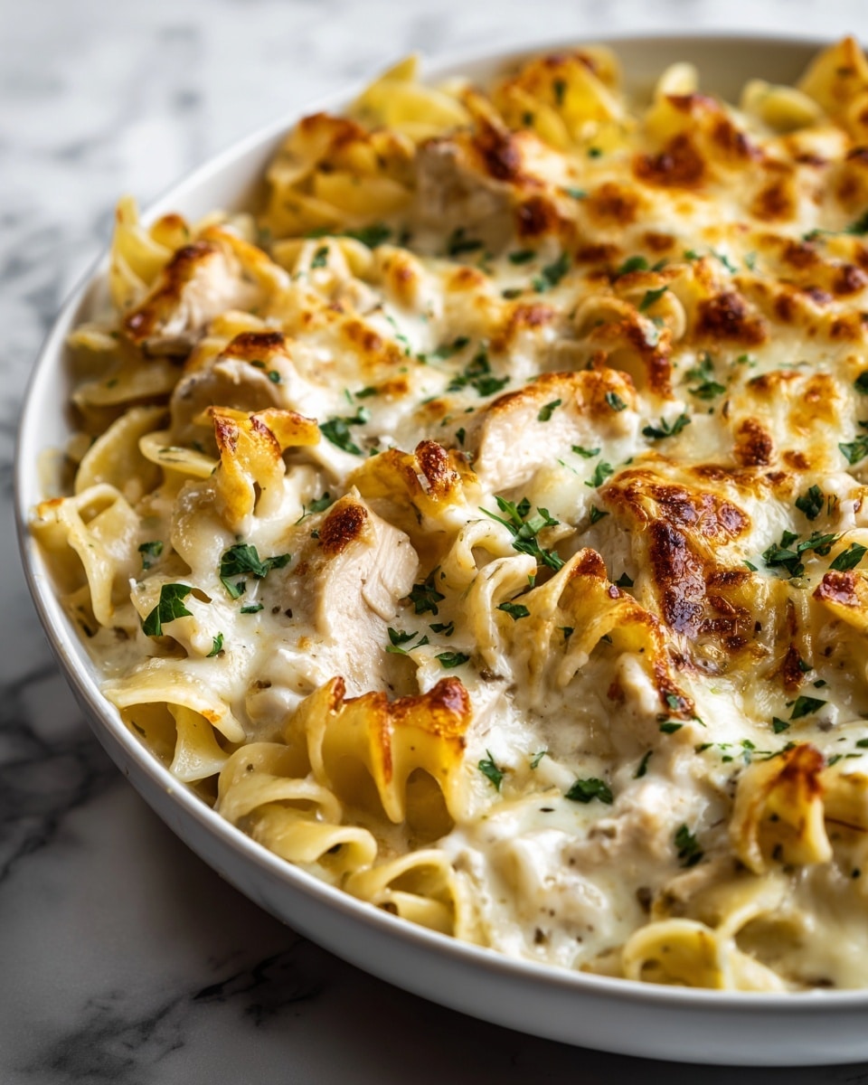 Old-Fashioned Chicken and Noodles Casserole Recipe - Recipe Image