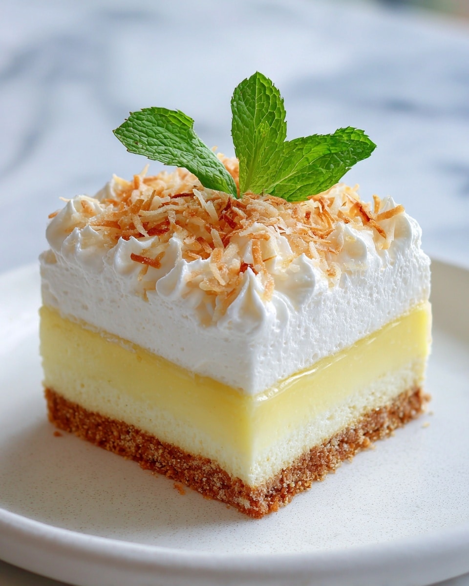 Coconut Cream Layered Dessert Recipe - Recipe Image