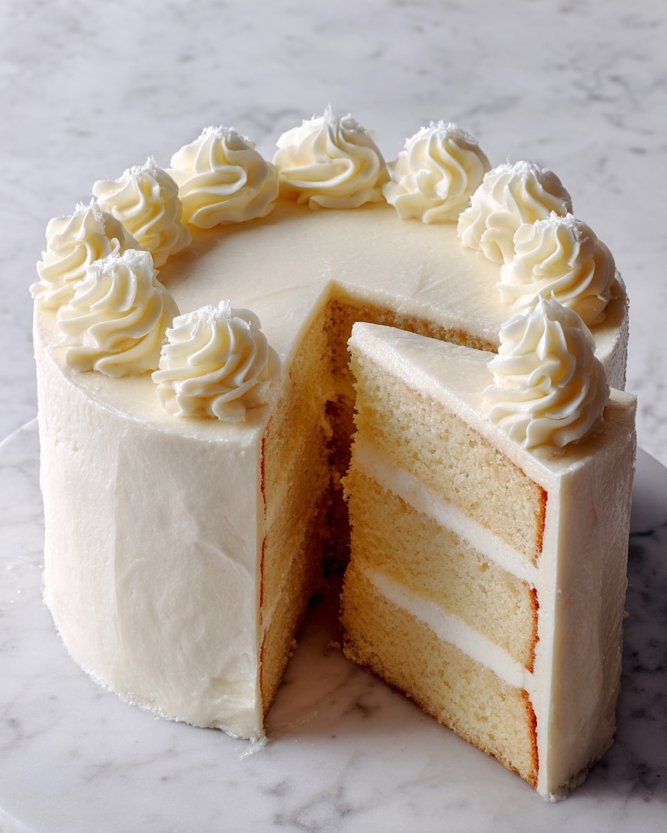 Fantastic Vanilla Velvet Cake with Creamy Frosting Recipe - Recipe Image