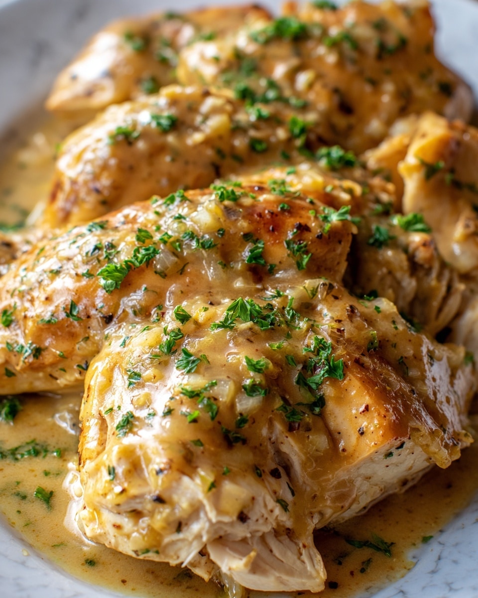 Crockpot Chicken and Creamy Onion Gravy Recipe - Recipe Image