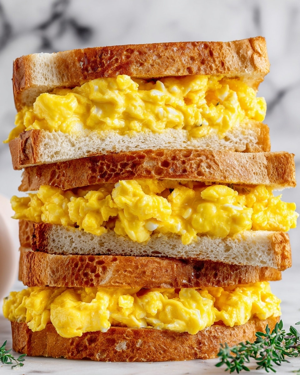 Scrambled Egg Grilled Cheese Sandwich Recipe - Recipe Image