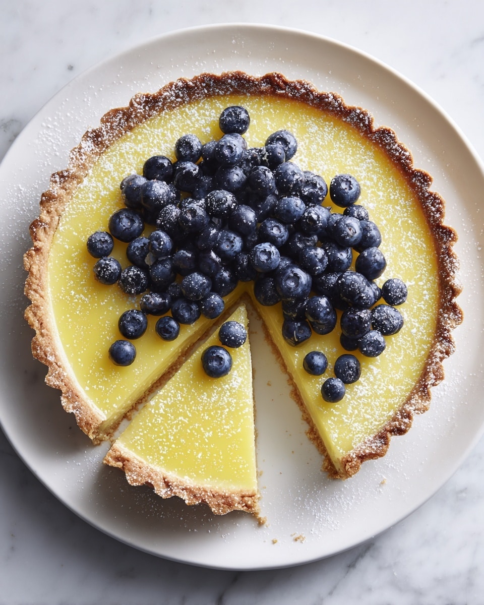 Blueberry Lemon Curd Tart Recipe - Recipe Image