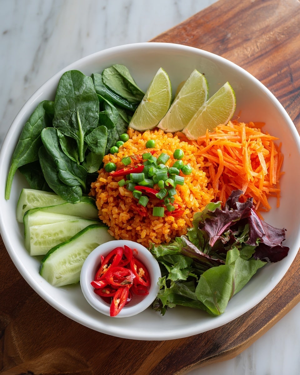Crispy Rice Salad with Fresh Veggies and Lime» Recipe - Recipe Image