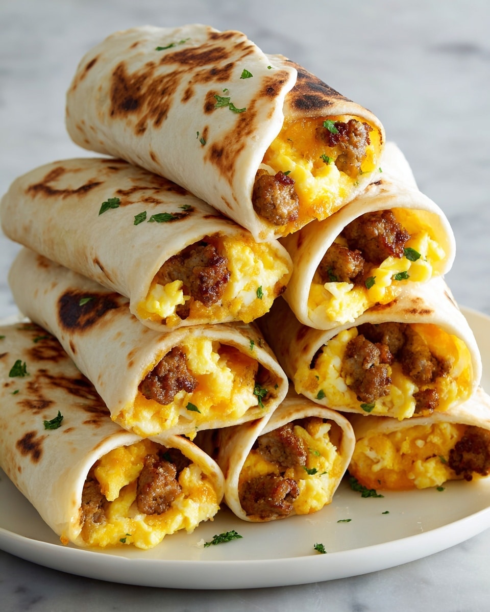Egg and Sausage Breakfast Taquitos Recipe - Recipe Image