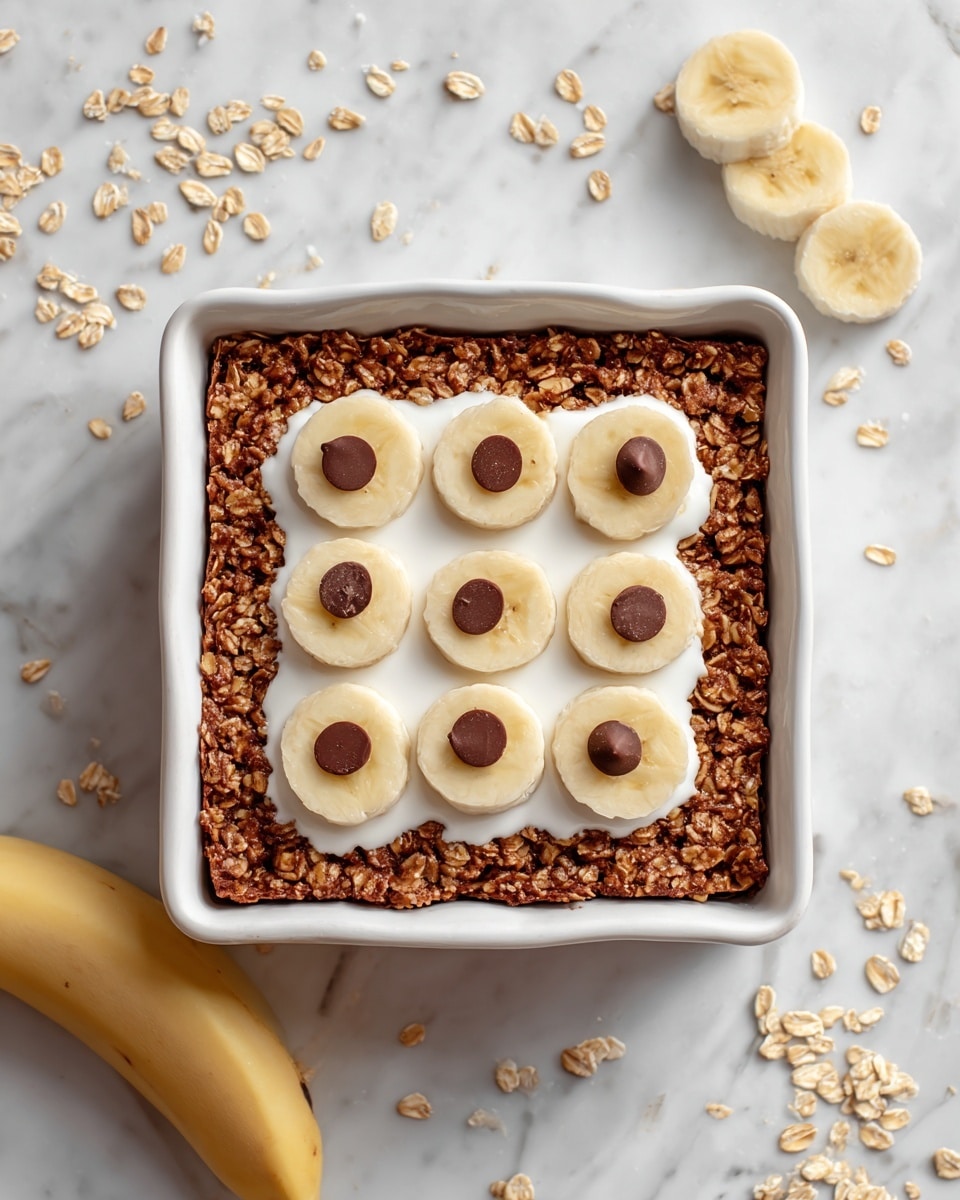 Baked Banana Chocolate Chip Oatmeal Recipe - Recipe Image