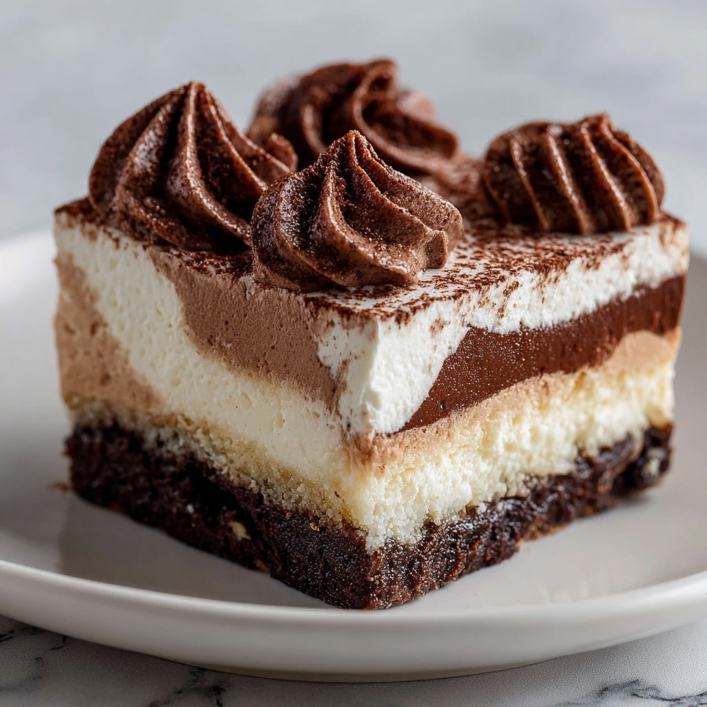 Chocolate Mousse Brownies Recipe - Recipe Image