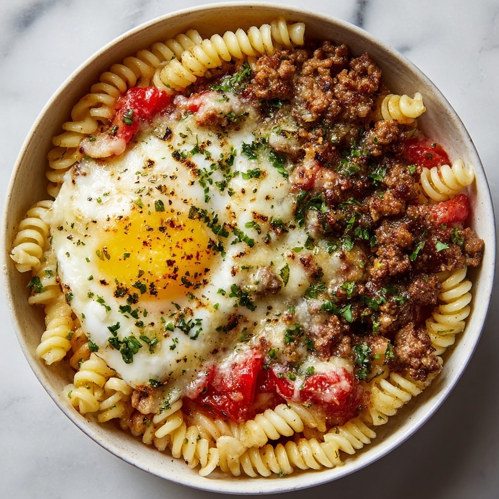 Cheeseburger Alfredo Pasta: A Delicious Twist on Comfort Food Recipe - Recipe Image