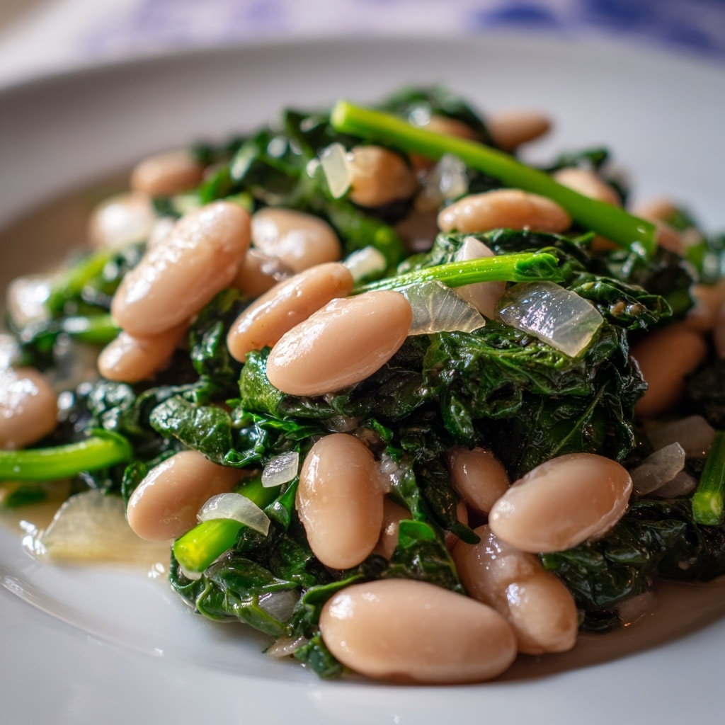 Escarole and Beans Soup with Garlic and Parmesan Recipe - Recipe Image
