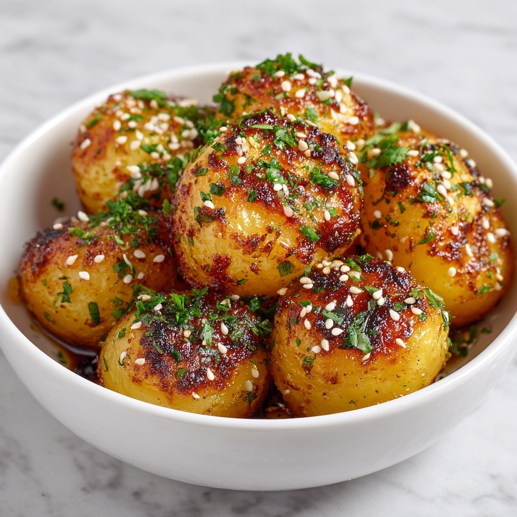 Honey Mustard Roasted Baby Potatoes Recipe - Recipe Image