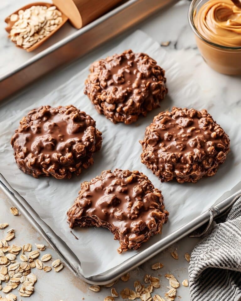 No-Bake Chocolate Peanut Butter Oatmeal Cookies Recipe