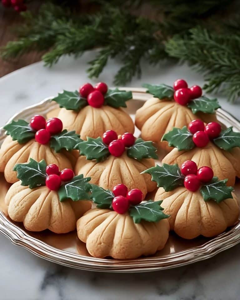 Holly and Berry Sugar Cookies Recipe