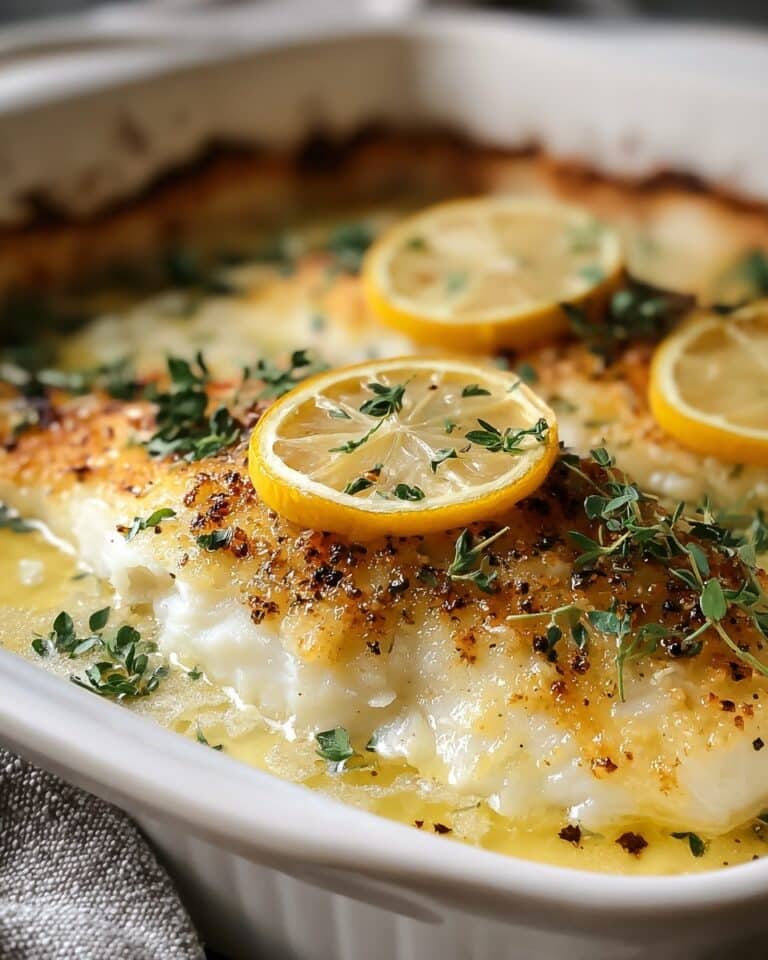 Baked Cod with Lemon and Garlic Recipe