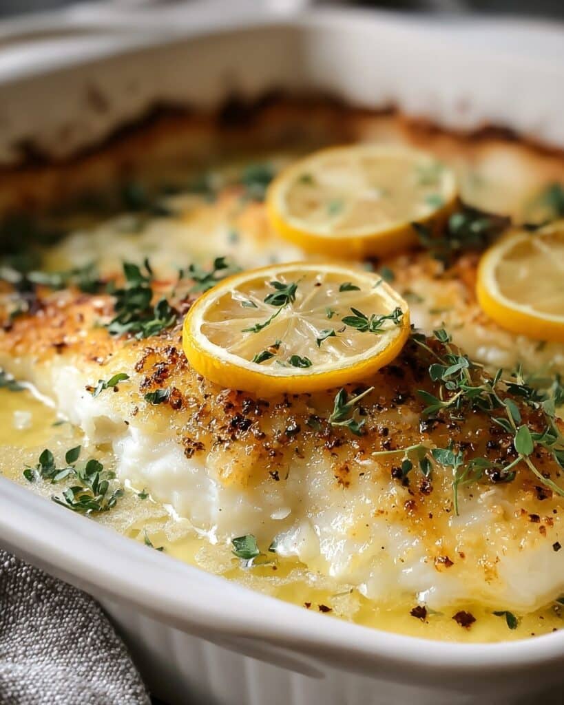 Baked Cod with Lemon and Garlic Recipe