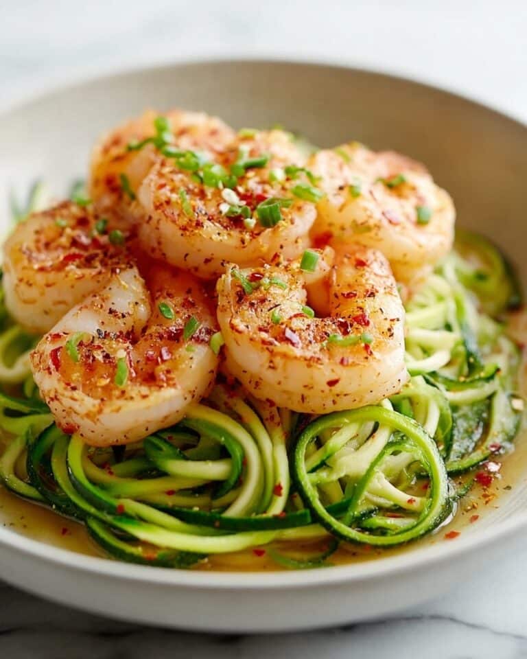 Garlic Butter Shrimp with Zucchini Noodles Recipe
