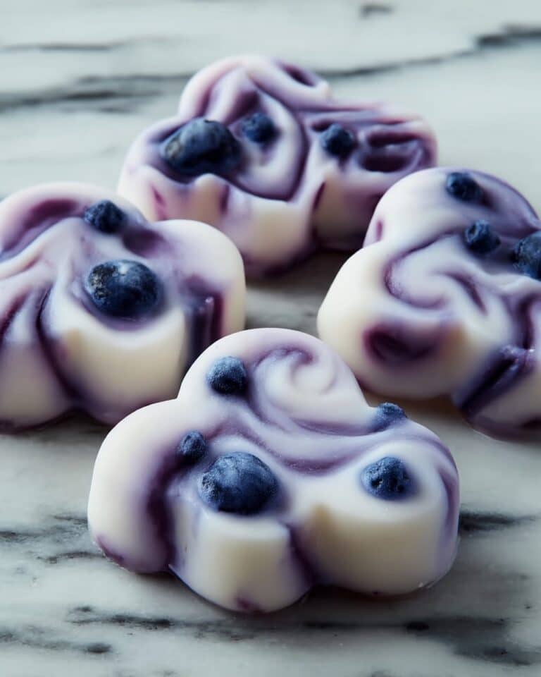 Blueberry Yogurt Swirl Dog Paw Treats Recipe