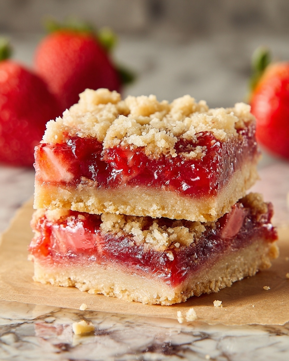 Strawberry Rhubarb Bars Recipe