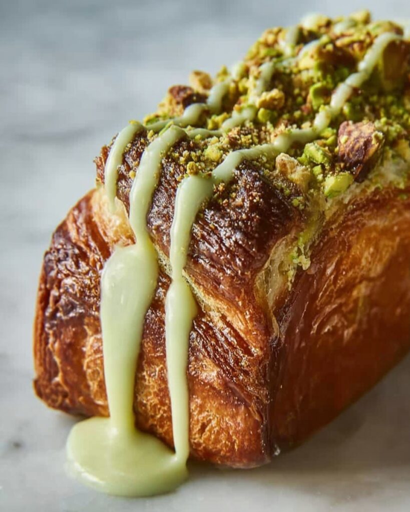 Pistachio Filled Croissants Recipe