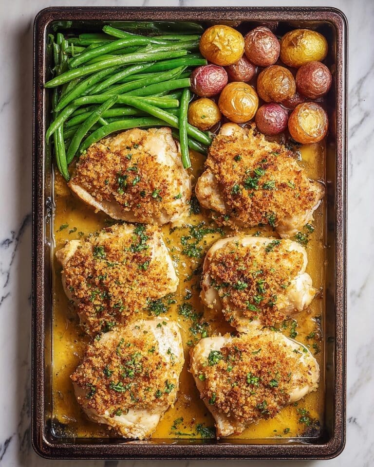 Parmesan Crusted Chicken Sheet Pan Dinner Recipe
