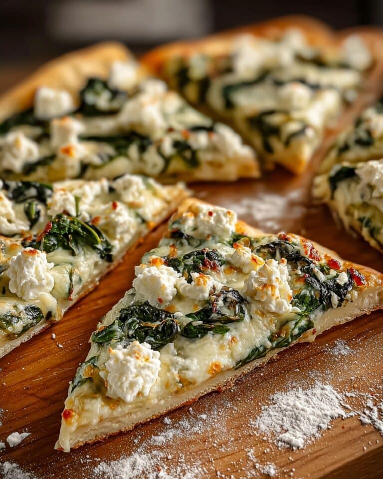 Spinach White Pizza Recipe