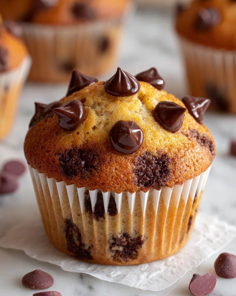 Bakery-Style Chocolate Chip Muffins Recipe