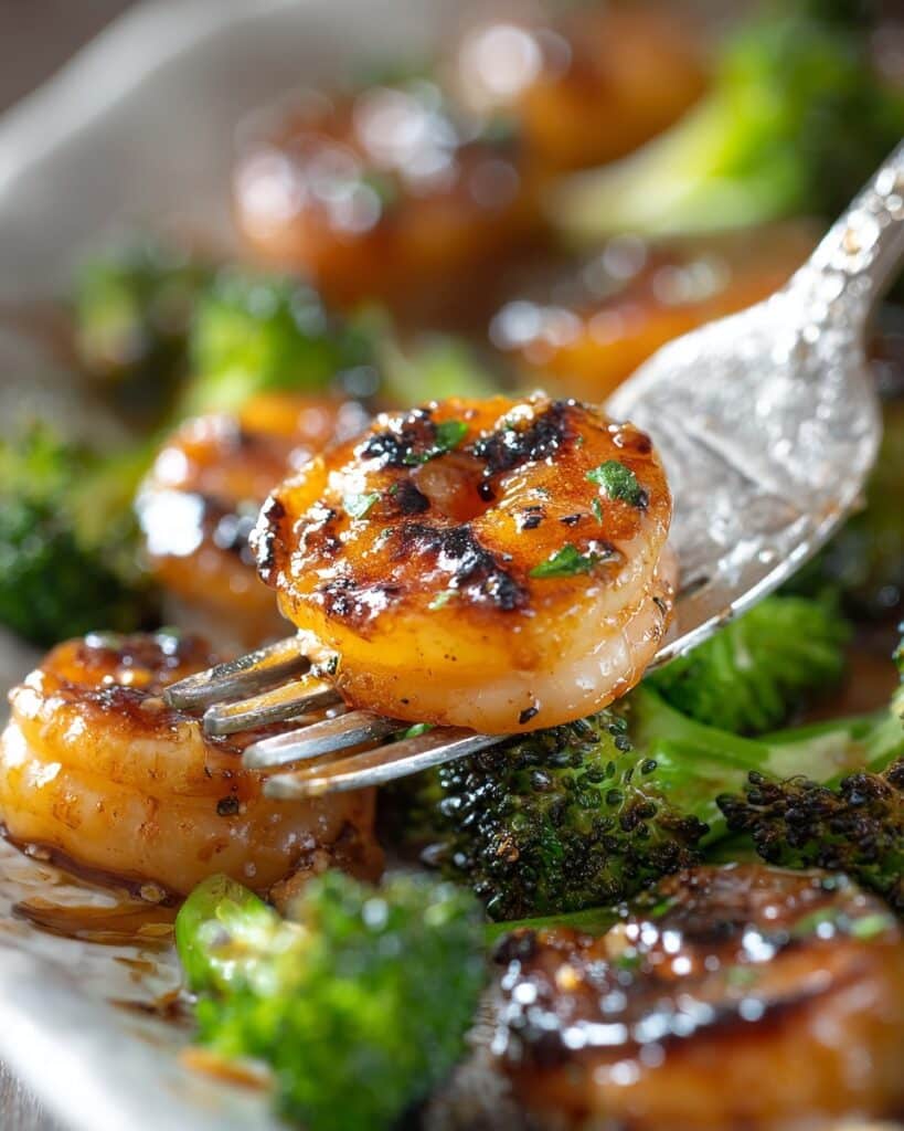 Honey Garlic Butter Shrimp & Broccoli Recipe
