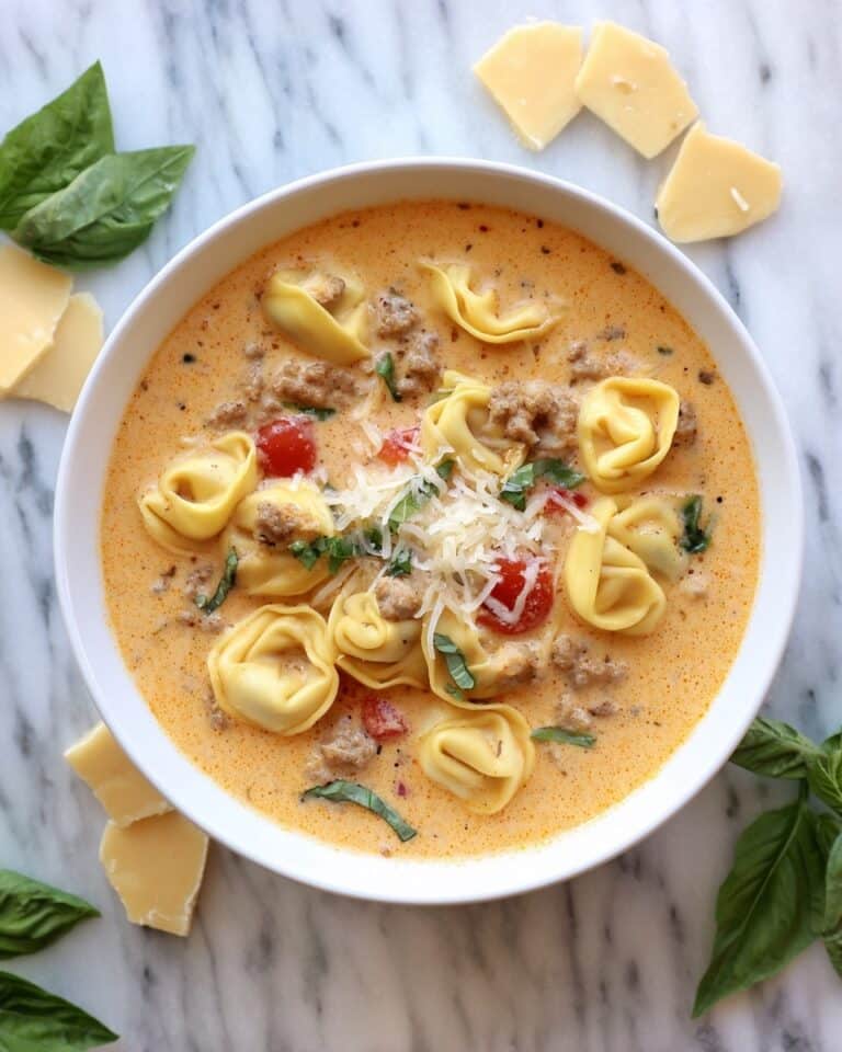 Creamy Italian Sausage Tortellini Soup Recipe