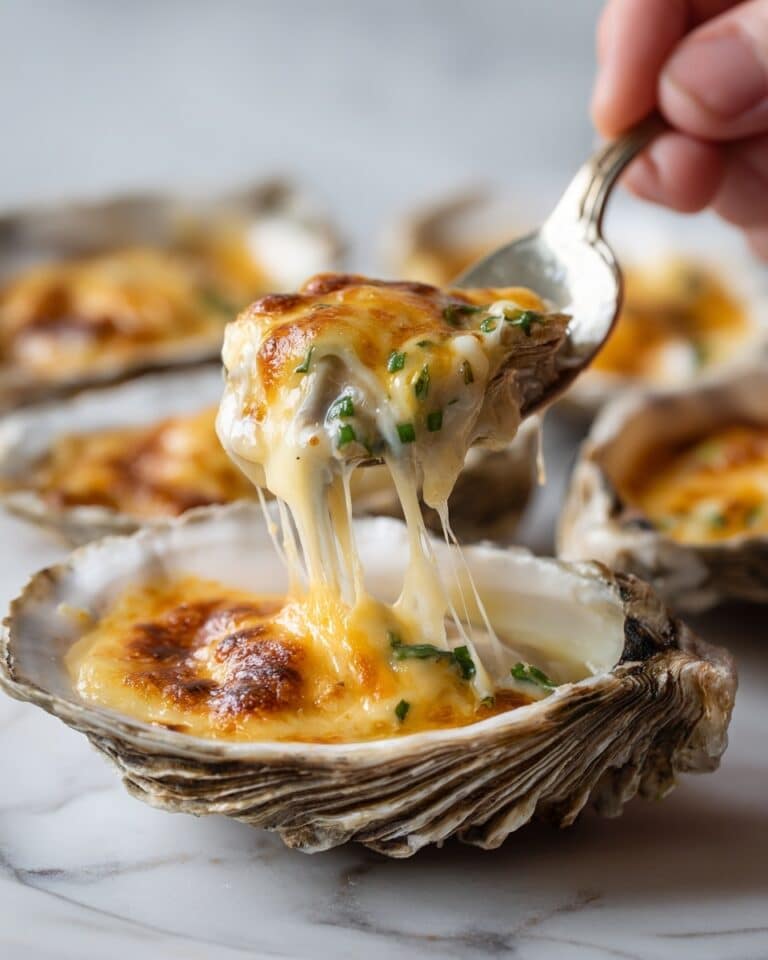 Grilled Parmesan Garlic Oysters Recipe