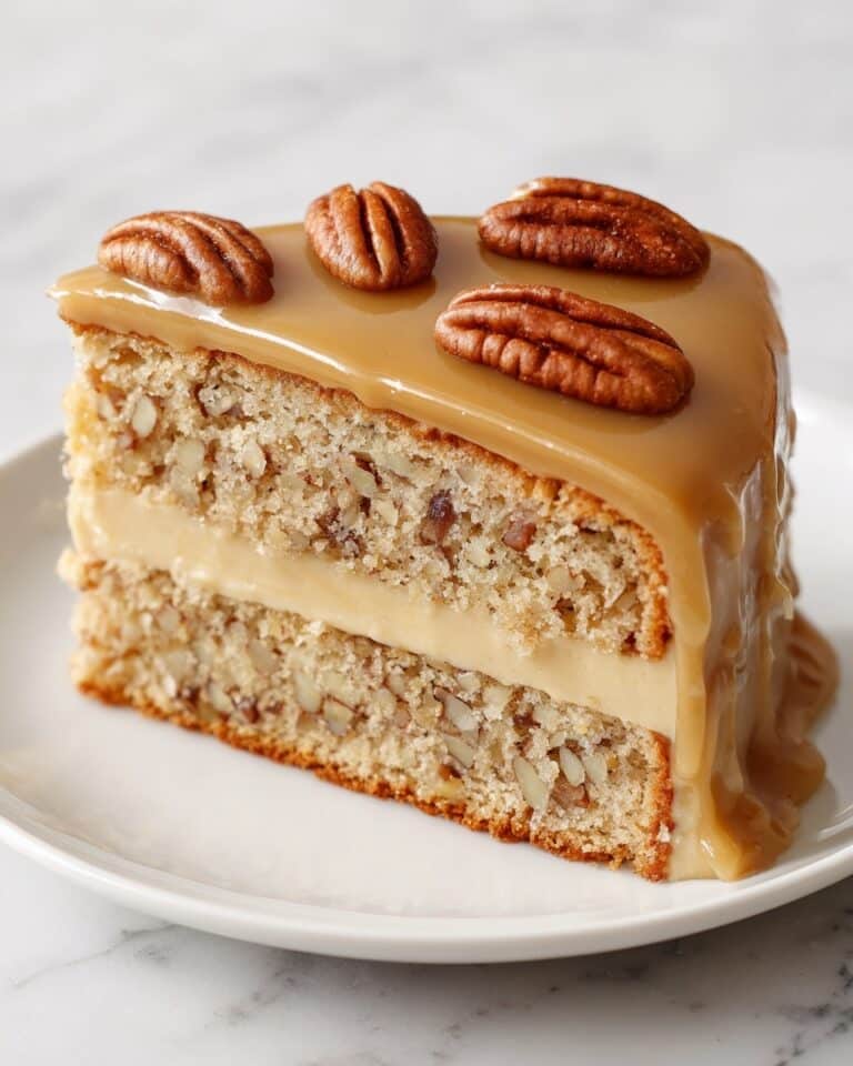 Pecan Caramel Layer Cake Recipe