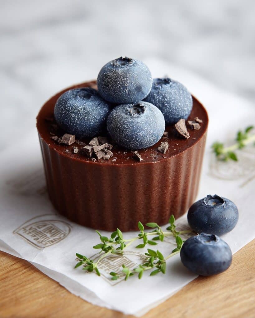 Dark Chocolate & Blueberry Frozen Yogurt Bites Recipe