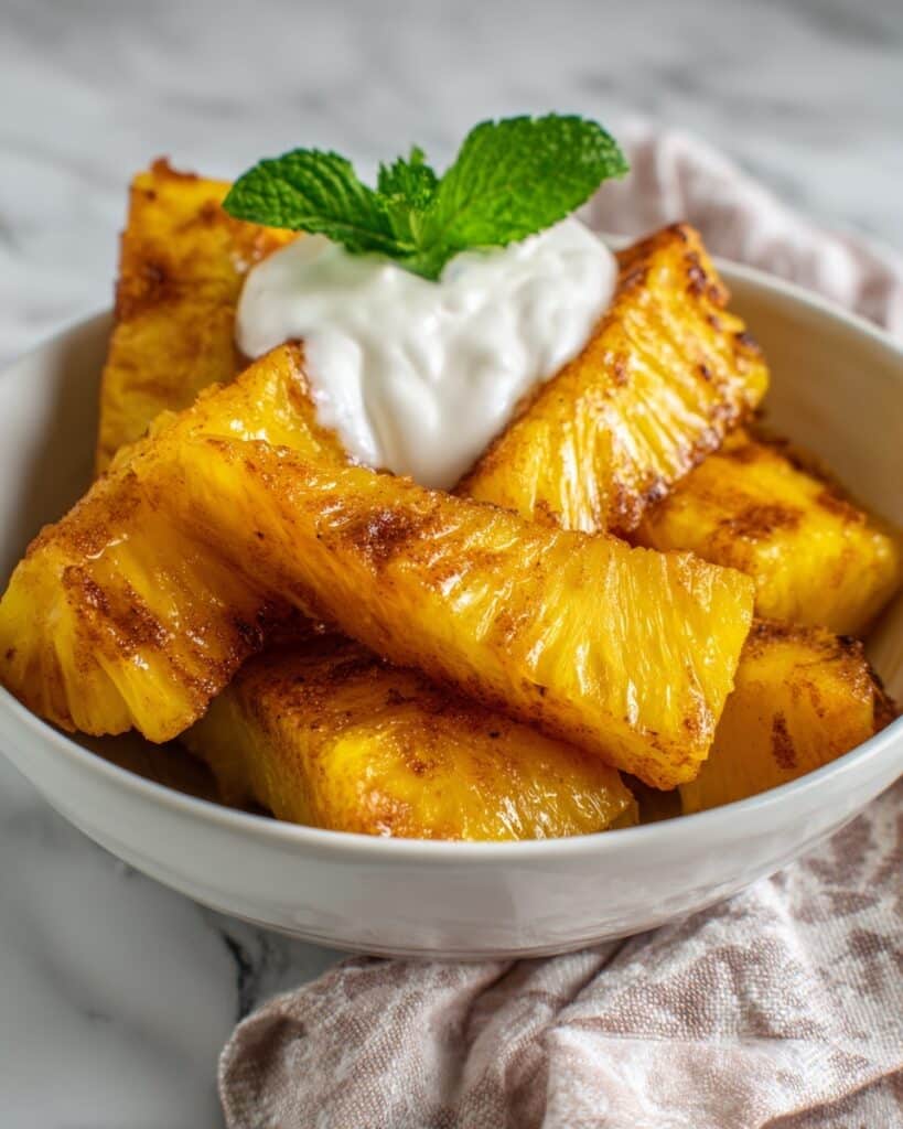 Cinnamon Fried Pineapple Recipe