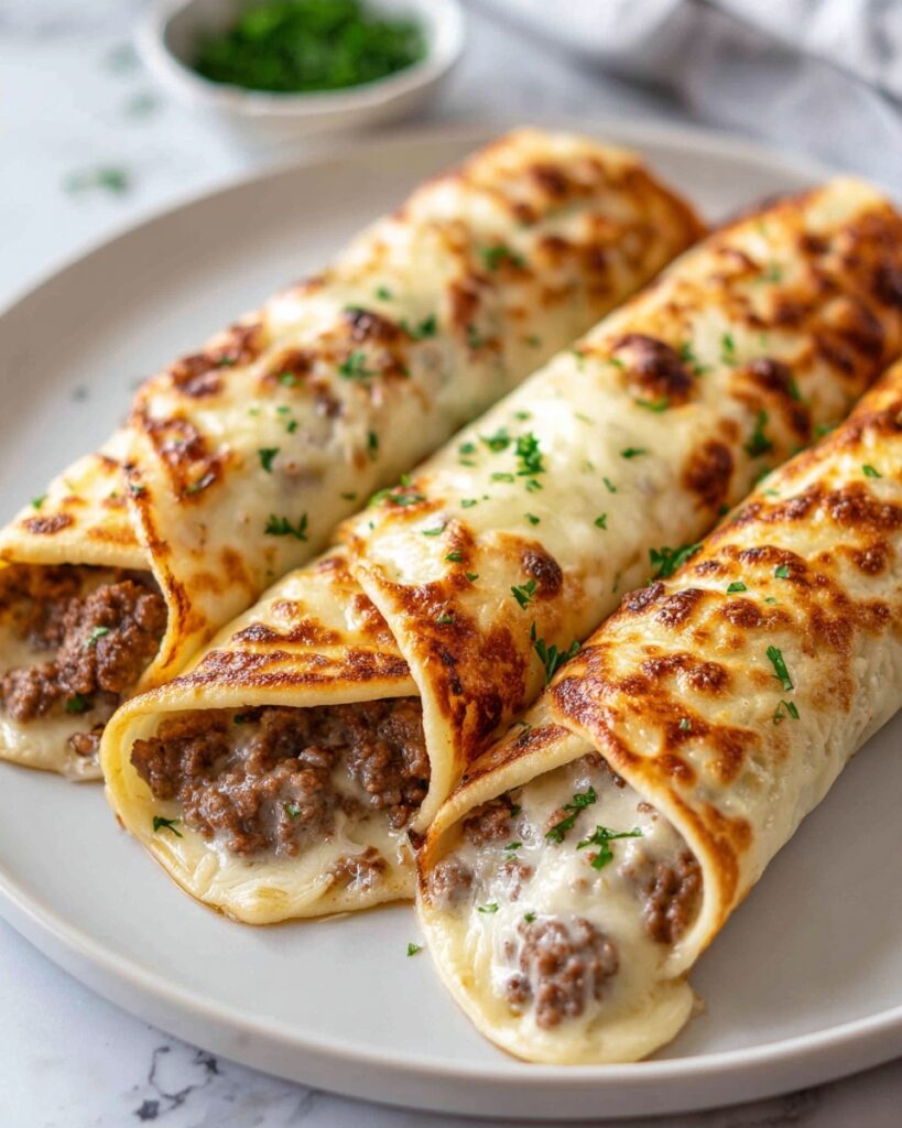 Delicious Keto Philly Cheesesteak Roll Ups Recipe