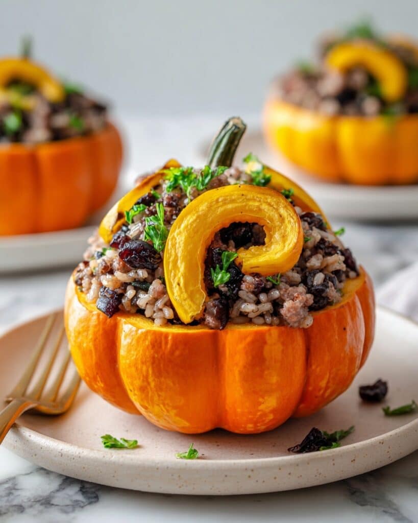 Rosa Jackson’s Mini Pumpkins Stuffed with Onion, Mushrooms, and Chard Recipe