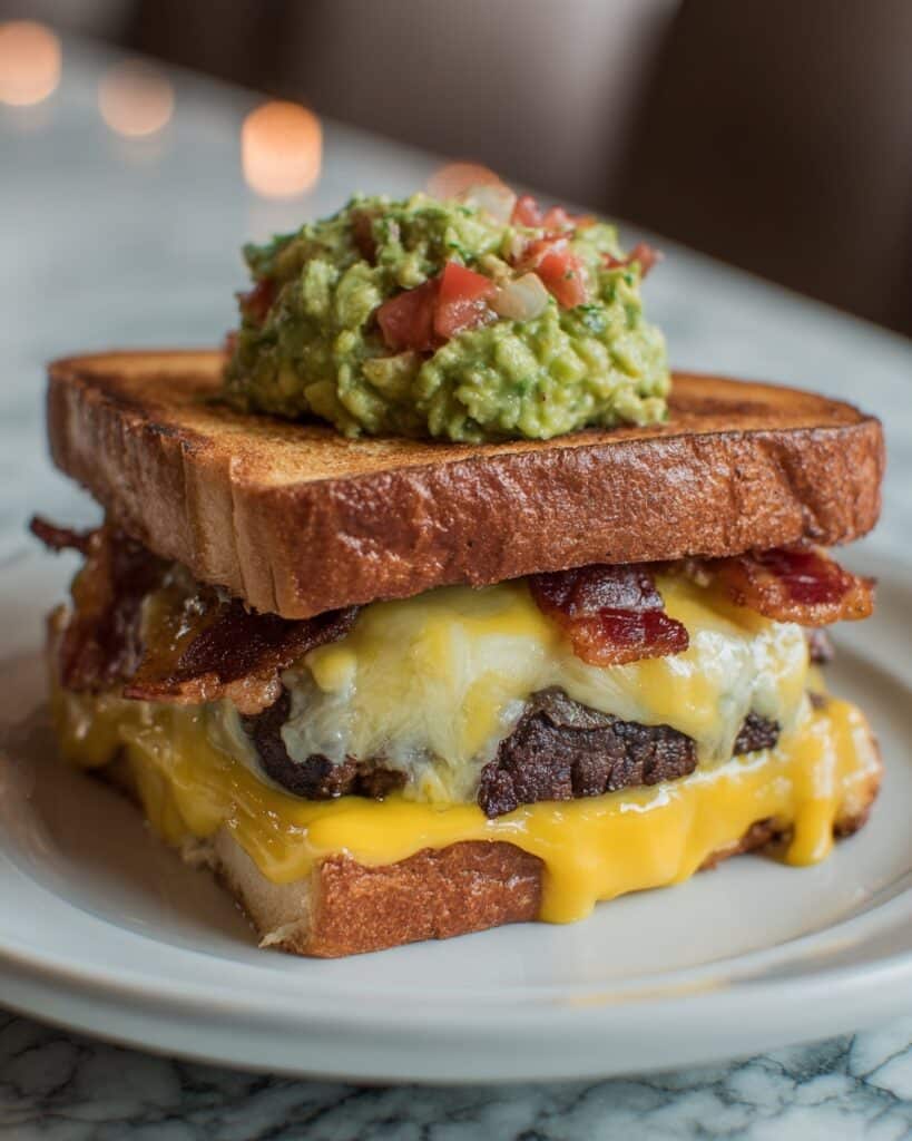 Beef Guacamole Grilled Cheese Sandwich Recipe