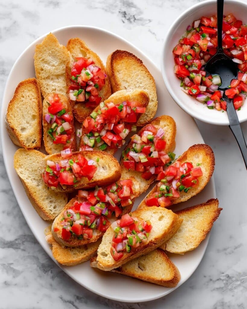 Tomato and Pepper Bruschetta Recipe