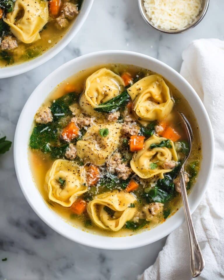Sausage Tortellini Soup with Spinach Recipe